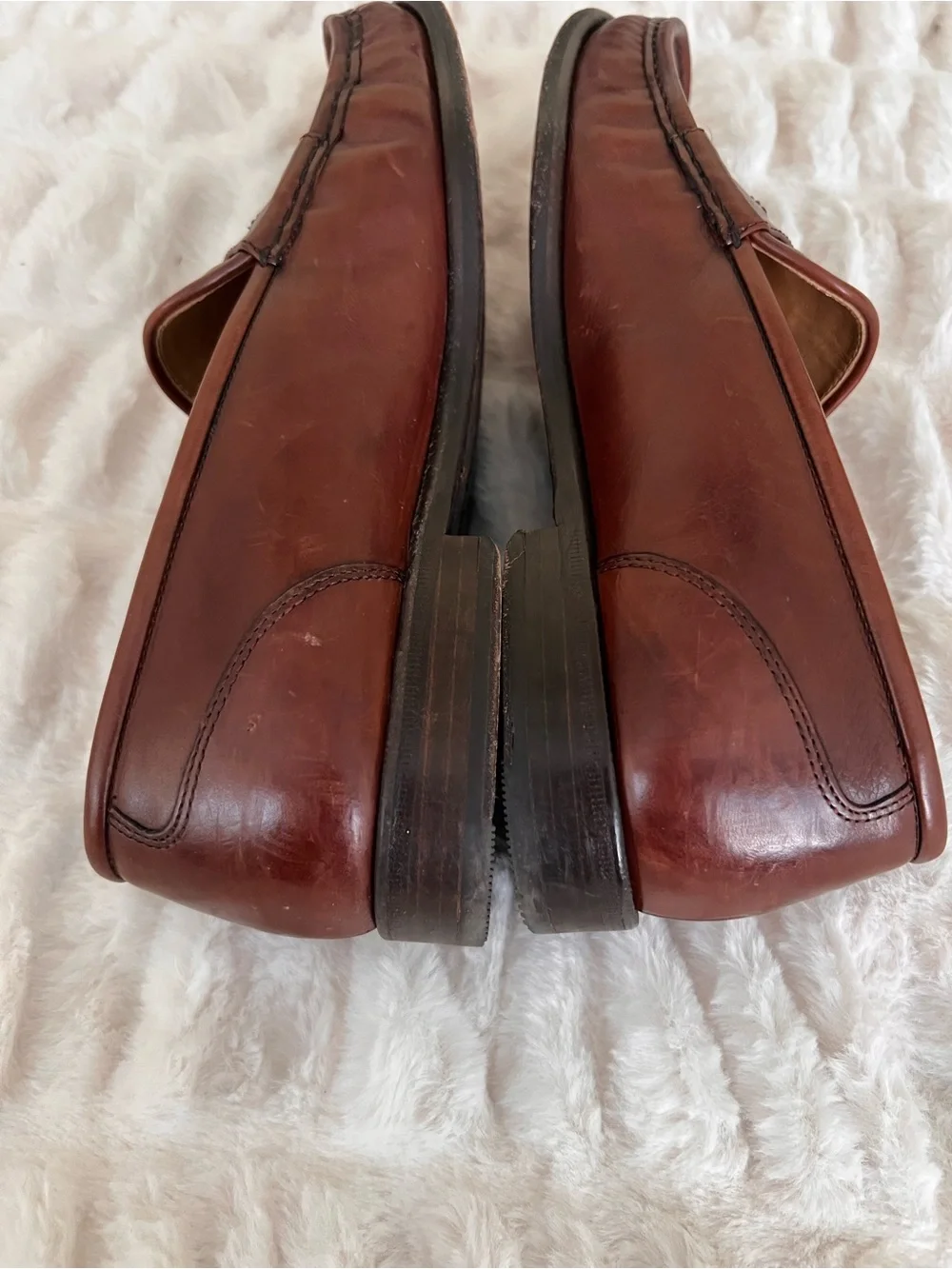Cole Haan Vintage Mahogany Leather Bit Loafers Size 9